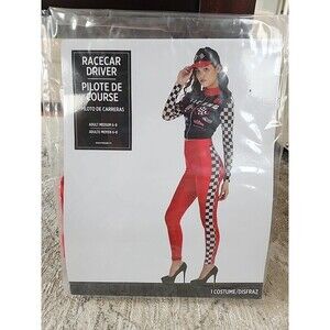 Racecar Driver Costume Sexy Women's Adult Medium 6/8 Amscan NEW